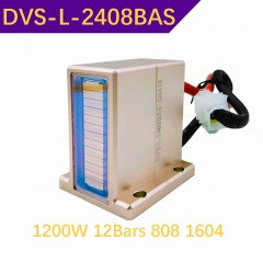 diode laser stack DVS-L-2408BAS 1200W, 2 wavelengths, 4 bars of 1064nm, 0 bar of 755nm, 8 bars of 808nm